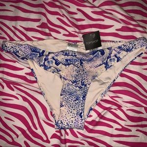 TopShop blue white bottom bikini swimsuit swimwear